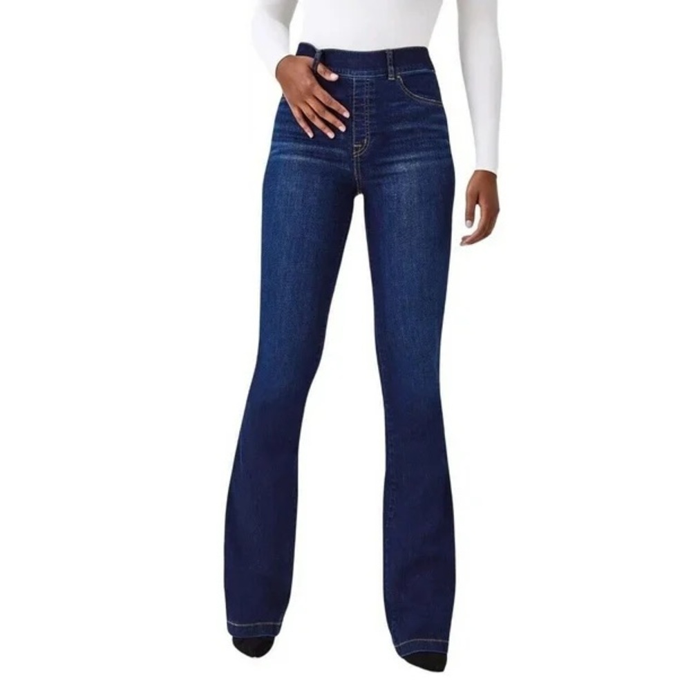 Spanx Women's Blue Flared Jeans
